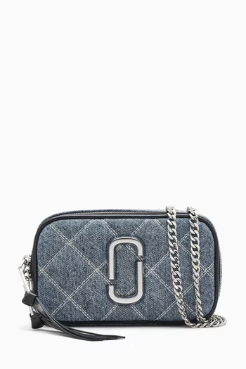 The Softshot Crossbody Bag in Quilted Denim