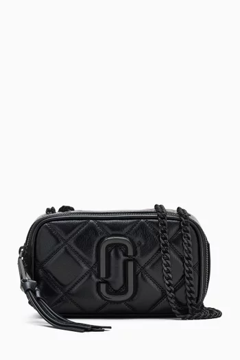 The Quilted Softshot Crossbody Bag in Leather