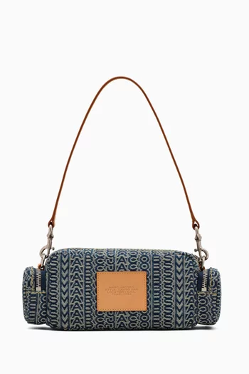 The Cargo Shoulder Bag in Monogram Denim
