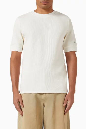 تي شيرت بقصة ضيقة قطن جيرسيه