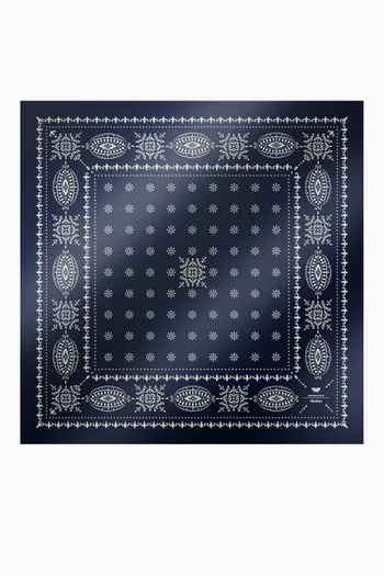 Printed Scarf in Silk-twill