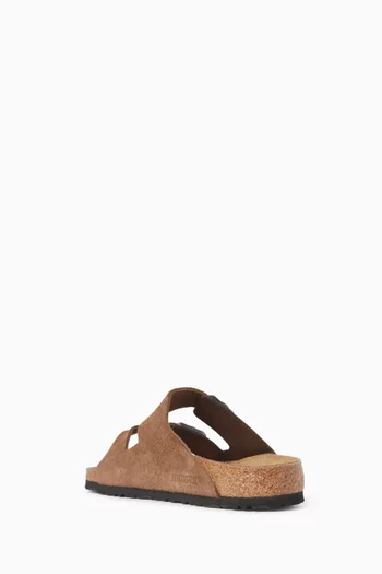 Arizona Sandals in Suede & Oiled Leather