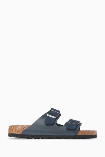 Arizona Sandals in Suede & Oiled Leather
