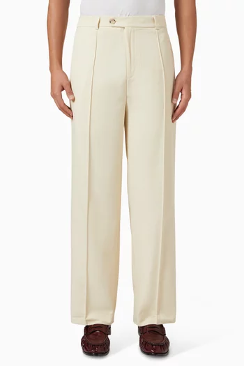 Everyday Pleated Pants in Twill