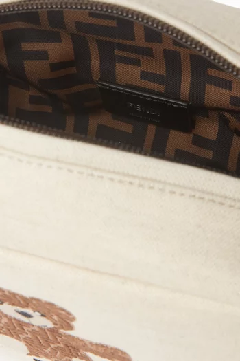 Logo-embroidered Toiletry Case