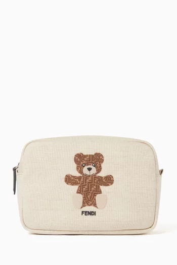 Logo-embroidered Toiletry Case