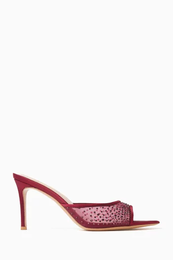 Ariana 90 Mule Sandals in Mesh