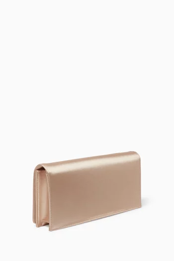 Alice Crystal-embellished Clutch in Satin