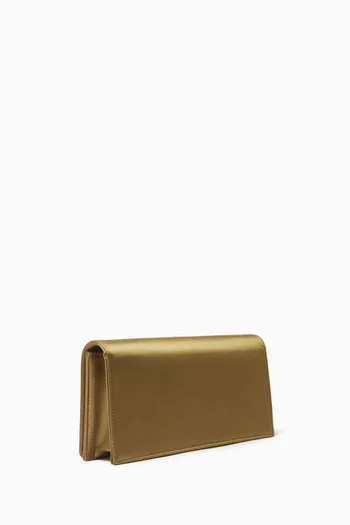 Alice Crystal-embellished Clutch in Satin