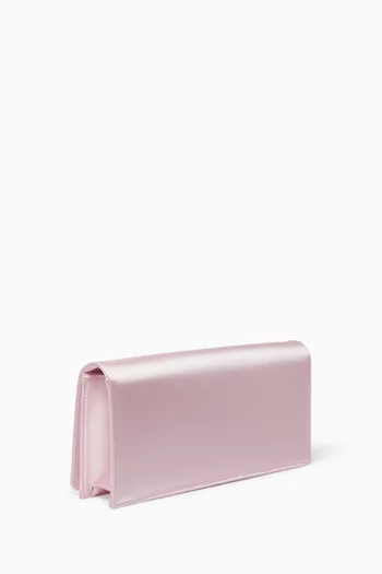 Alice Crystal-embellished Clutch in Satin