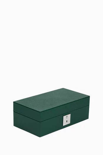 Watch & Cufflink Box in Leather