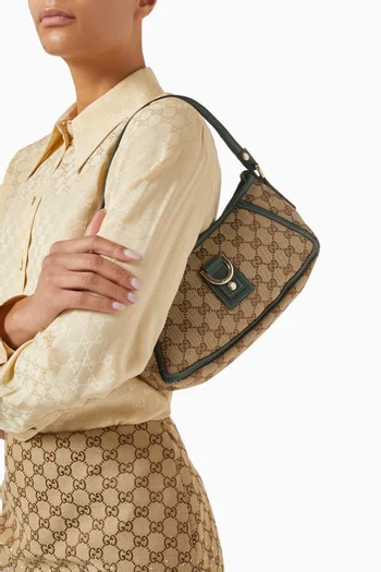 90s Shoulder Bag in GG Canvas & Leather