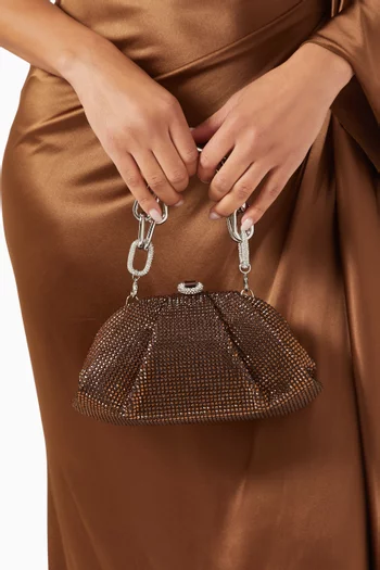 Gemma Crystal-embellished Clutch Bag