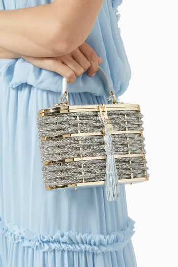 حقيبة ويلو بيد علوية مرصعة بكريستال