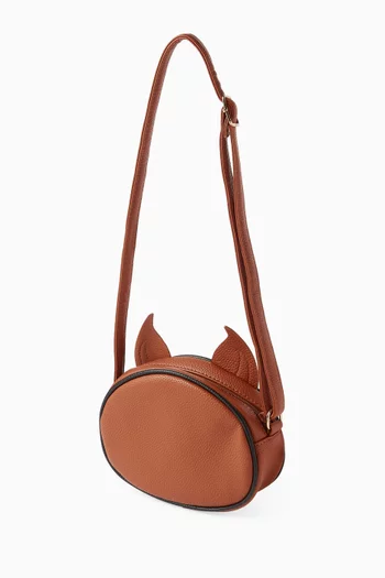 Squirrel Shoulder Bag in Faux Leather