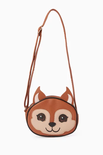 Squirrel Shoulder Bag in Faux Leather