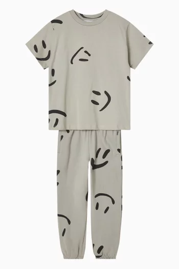 Graphic Print T-shirt in Cotton