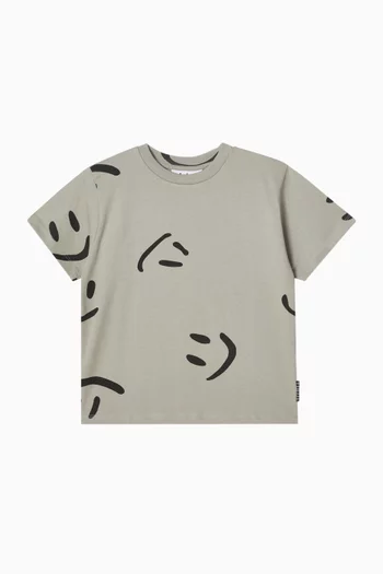 Graphic Print T-shirt in Cotton