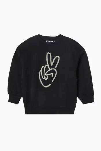Graphic Print Sweatshirt in Cotton