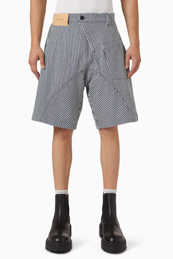 Twisted Workwear Shorts in Cotton