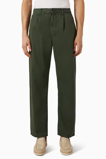 Romeo Pleated Chino Pants in Cotton