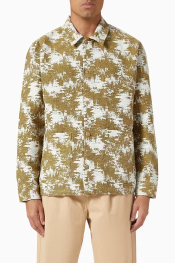 Layton Cattle Jacquard Overshirt in Cotton-blend