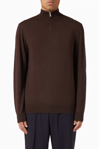 Greyson Half-zip Sweater in Merino Knit
