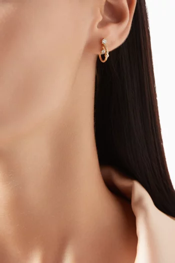 Wilder Hoop Earrings in 14kt Gold-plated Sterling Silver