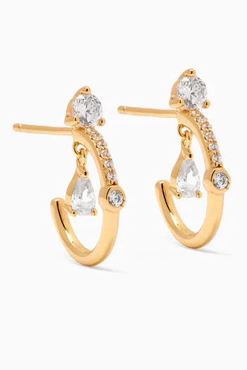 Wilder Hoop Earrings in 14kt Gold-plated Sterling Silver