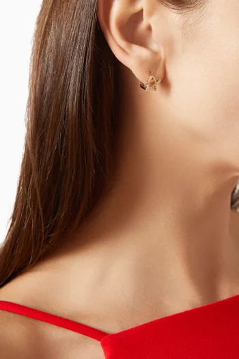 Sal Crystal Earrings in 14kt Gold-plated Sterling Silver