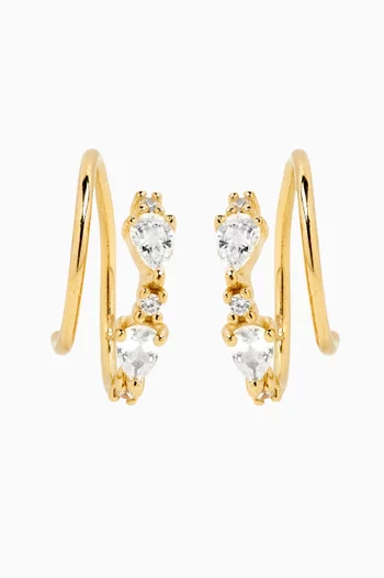 Lester Twist Earrings in 14kt Gold-plated Sterling Silver