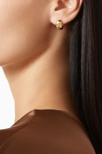 Walt Disco Hoop Earrings in 14kt Gold-plated Sterling Silver
