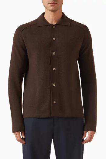 Chunky Shirt in Cashmere