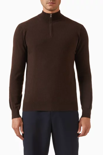 Half-zip Sweater in Cashmere