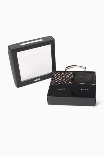 Monogram Socks in Cotton-blend, Set of 4