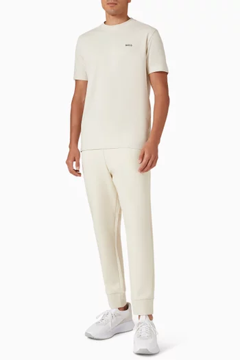 Logo T-shirt in Stretch-Cotton