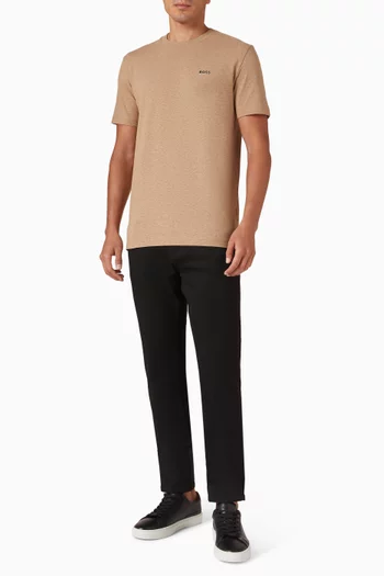 Logo T-shirt in Stretch Cotton