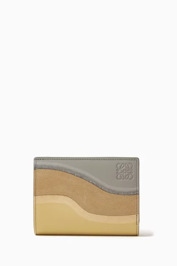 Landscape Compact Wallet in Nappa Calfskin