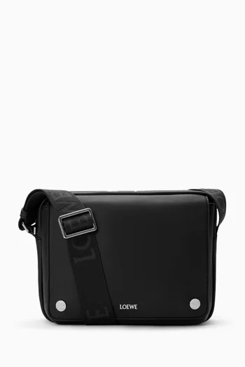 Medium Messenger Bag in Pebble Leather