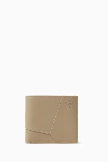 Puzzle Edge Bi-fold Wallet in Classic Calfskin