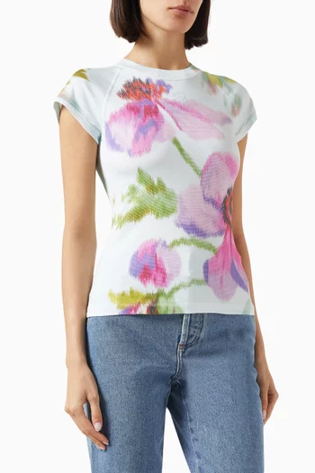 Floral-print T-shirt