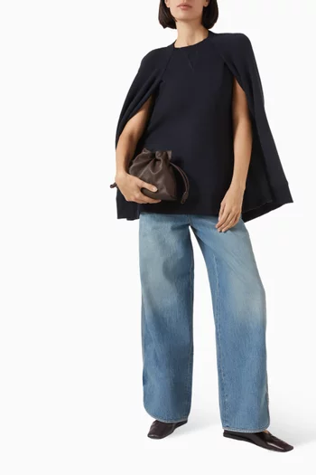 Cape Sweatshirt in Cotton-blend