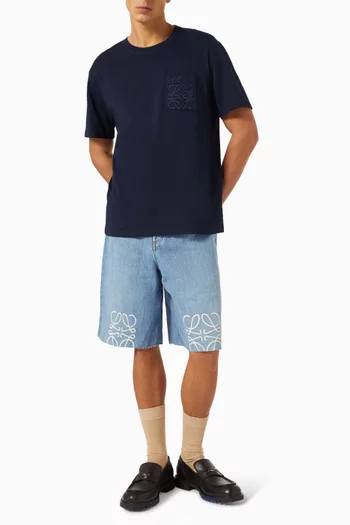 Anagram Logo Relaxed-fit T-shirt