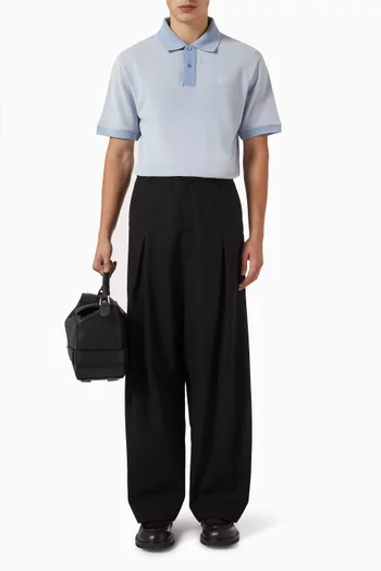 Logo Polo Shirt in Cotton