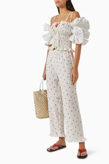 Puff Lounge Pants in Linen