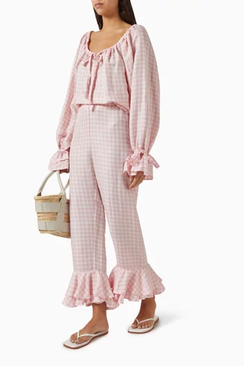 Cha-Cha Lounge Pants in Linen-blend