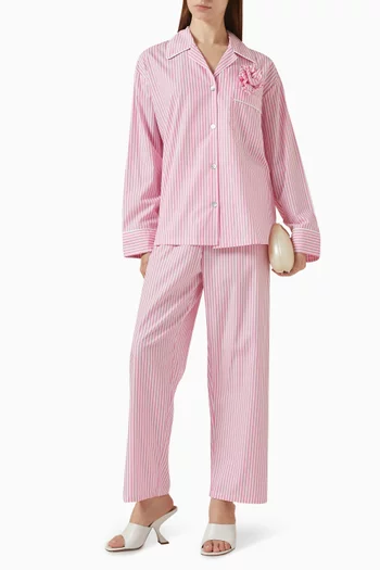 The Rose Pyjama Set in Cotton-poplin