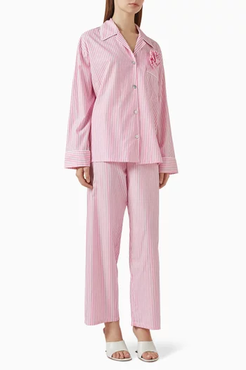 The Rose Pyjama Set in Cotton-poplin