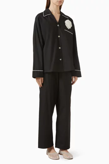 The Rose Pyjama Set in Cotton-poplin