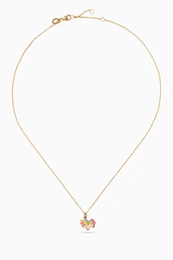 Unicorn Charm Necklace in 18kt Gold